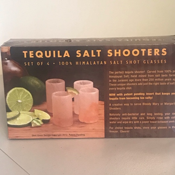 NEW The Spice Lab Tequila 100% Himalayan Salt Shooters hand-carved shot glasses - Picture 2 of 5